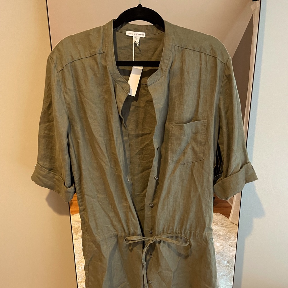 Brand NWT James Perse Linen Dress